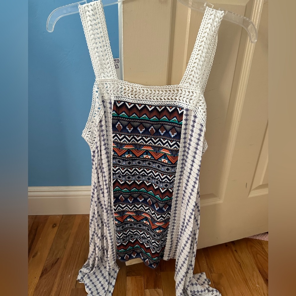 Printed Flowy Tank Top